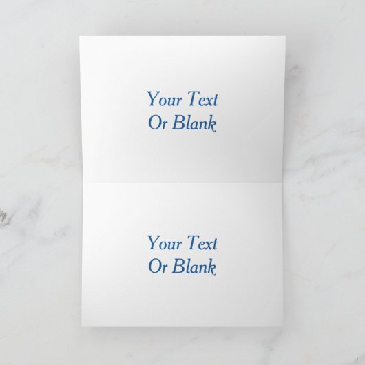 冬の孤狼 - クリスマス カード (内部)