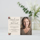 冬の実と松ぼっくり 命の感謝祭 招待状 (スタンド正面)