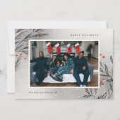 冬の実り 雪景色の写真 シーズンカード (正面)