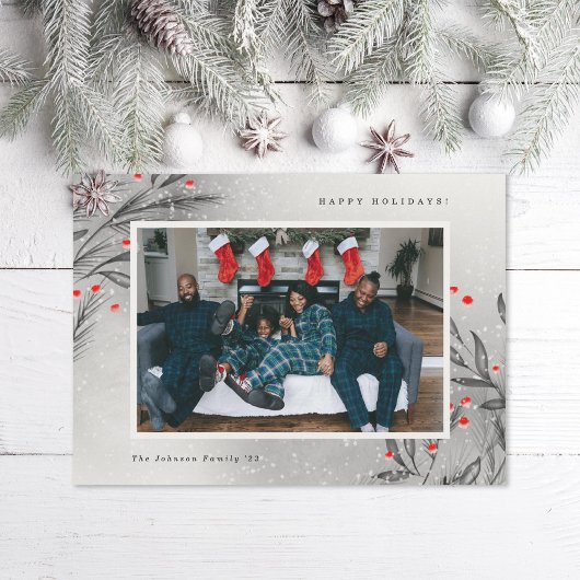 冬の実り 雪景色の写真 シーズンカード