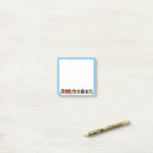 冬の家並み ポストイット (デスク上)