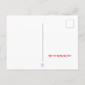 冬の家族の休日はがき – カスタマイズ可能 シーズンポストカード (裏面)