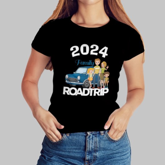 冬の家族の道路の旅2024、家族の休日の旅 Tシャツ