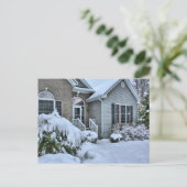 冬の家 ポストカード (スタンド正面)