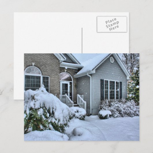 冬の家 ポストカード (正面/裏面)
