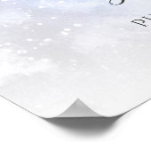 冬の寒い外 赤ちゃん歓迎のギフト ポスター (角)