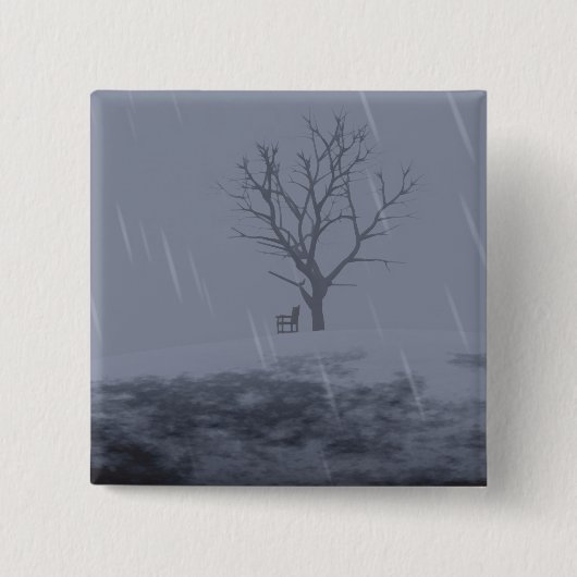 冬の寒さのボタン 缶バッジ (正面)