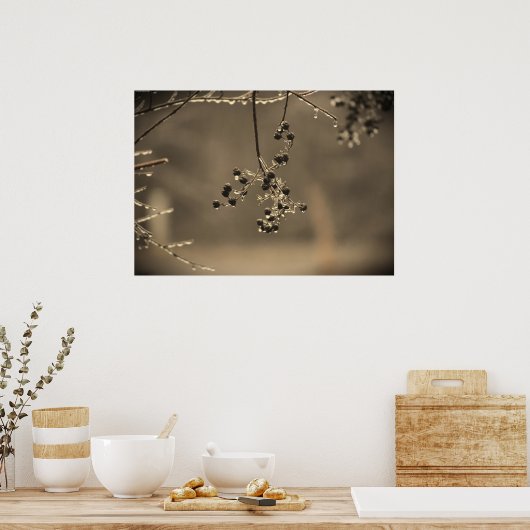 冬の寒さ ポスター (キッチン)