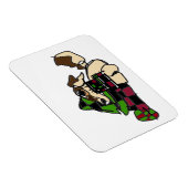 冬の小さな子犬 マグネット (右側)