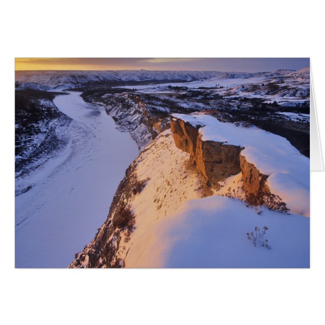 冬の小ミズーリ川 (正面横)