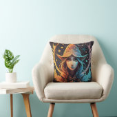 冬の小妖精や小人ウィムシー：美しいロゴスタイルデザイン クッション (椅子)