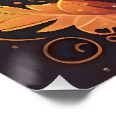 冬の小妖精や小人ウィムシー：美しいロゴスタイルデザイン ポスター (コーナー)