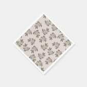 冬の小枝と雪 スタンダードカクテルナプキン (角)