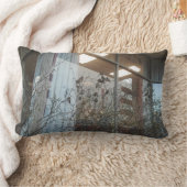 冬の小鳥枕（腰） ランバークッション (ブランケット)