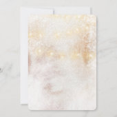 冬の居心地の良いクリスマスホリデーベビーシャワー 招待状 (裏面)