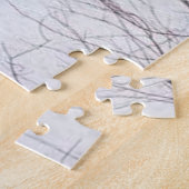 冬の屋根付き橋 ジグソーパズル (側面)