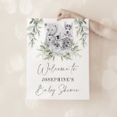 冬の屋根裏動物中性の赤ちゃんシャワーへようこそ ポスター