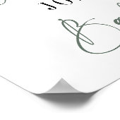 冬の屋根裏動物中性の赤ちゃんシャワーへようこそ ポスター (角)