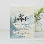 冬の山々の風景の我々は駆け落ちした招待 招待状 (スタンド正面)