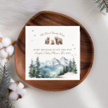 冬の山々ベアドベンチャーベビーシャワー