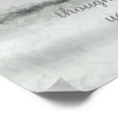 冬の山にインスピレーションを与える聖書の言葉 ポスター (角)