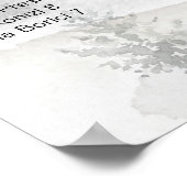 冬の山のアルファベット結婚の座席表 ポスター (角)