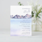 冬の山の予定イベントのエンクロージャカード エンクロージャーカード (スタンド正面)