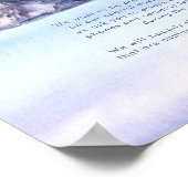 冬の山の夕べのプラグ抜き式ポスター ポスター (角)