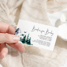 冬の山の本ベビー エンクロージャーカード