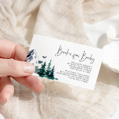 冬の山の本ベビー エンクロージャーカード