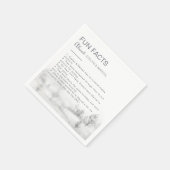 冬の山の森トリビアおもしろいファクト結婚ズ スタンダードカクテルナプキン (角)