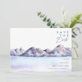 冬の山の水平日付を保存 セーブザデート (スタンド正面)