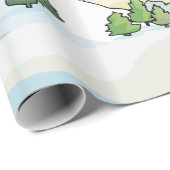 冬の山の雪の風景 ラッピングペーパー (ロールコーナー)