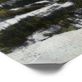 冬の山サドルバックの表示 ポスター (角)