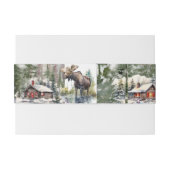 冬の山小屋 ベリーバンド 招待状ベリーバンド (裏面例)