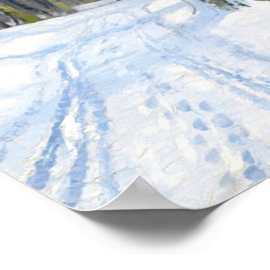 冬の山景色 ポスター (角)