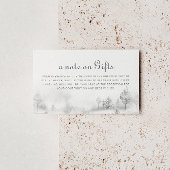 冬の山林結婚の願い事 エンクロージャーカード