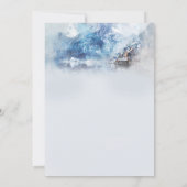 冬の山湖ウェディング 招待状 (裏面)