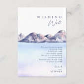 冬の山結婚の願い井戸 エンクロージャーカード (正面)