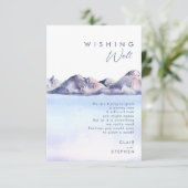 冬の山結婚の願い井戸 エンクロージャーカード (スタンド正面)