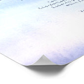 冬の山結婚の飲み物メニューポスター ポスター (角)