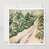 冬の山道 (正面)