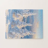 冬の山雪の松 ジグソーパズル (横)