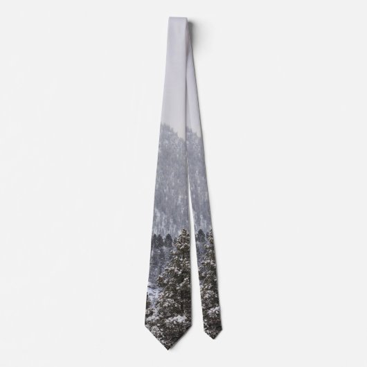 冬の山雪 ネクタイ (正面)