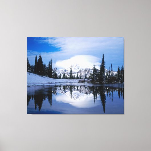 冬の山 キャンバスプリント (正面)