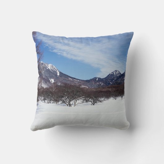 冬の山 クッション (裏面)