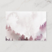 冬の山 ピンクの雪の花 ブックリクエスト エンクロージャーカード (裏面)