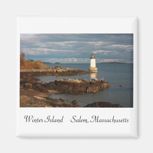 冬の島 マグネット (正面)