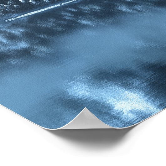 冬の崖 ポスター (角)