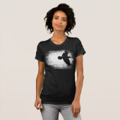 冬の嵐のワタリガラスの白II Tシャツ (正面フル)